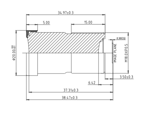 SC2210 EFL9.3mm Driver Fatigue Monitoring System Lens for Security and Protection in Optical Industry