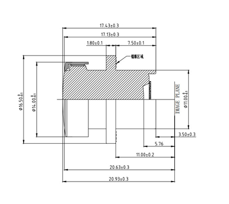 3MP EFL3.0mm F/NO.2.0mm Car Camera Lens ,Hd wide aperture, Digital video recorder Camera Lens