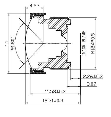 F2.4 Reverse Camera Lens VGA Intelligent Auxiliary Drive